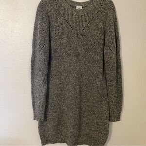 Cabi Sweater Dress Medium Soft Olive Green Knit Cotton Blend